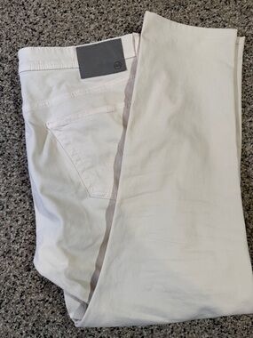 Ag Adriano Goldschmied Cream The Everett Slim Straight Jeans